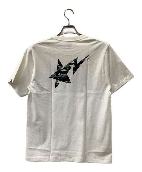 A BATHING APE（アベイシングエイプ）A BATHING APE (アベイシングエイプ) 半袖カットソー ホワイト サイズ:Mの古着・服飾アイテム