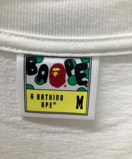 A BATHING APE（アベイシングエイプ）A BATHING APE (アベイシングエイプ) 半袖カットソー ホワイト サイズ:Mの古着・服飾アイテム