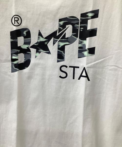 A BATHING APE（アベイシングエイプ）A BATHING APE (アベイシングエイプ) 半袖カットソー ホワイト サイズ:Mの古着・服飾アイテム