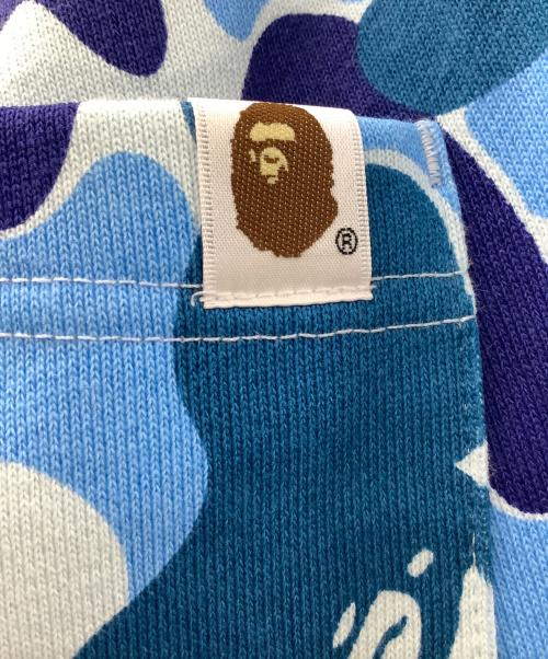 A BATHING APE（アベイシングエイプ）A BATHING APE (アベイシングエイプ) ABC CAMO SHARK REGULAR FIT SWEAT PANTS ブルー サイズ:Lの古着・服飾アイテム