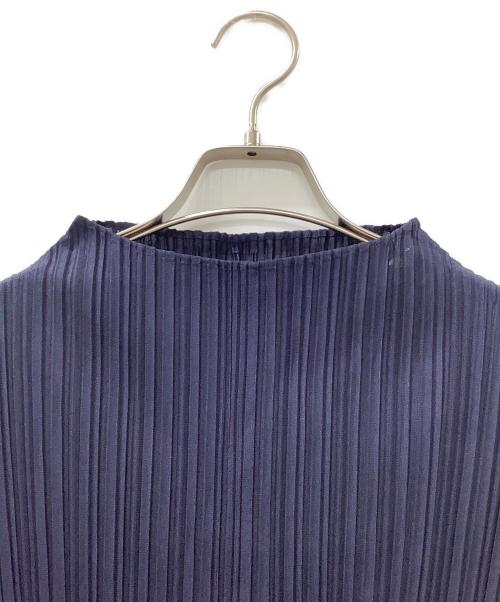 PLEATS PLEASE（プリーツプリーズ）PLEATS PLEASE (プリーツプリーズ) ノースリーブ・キャミソールワンピース ネイビー サイズ:3の古着・服飾アイテム