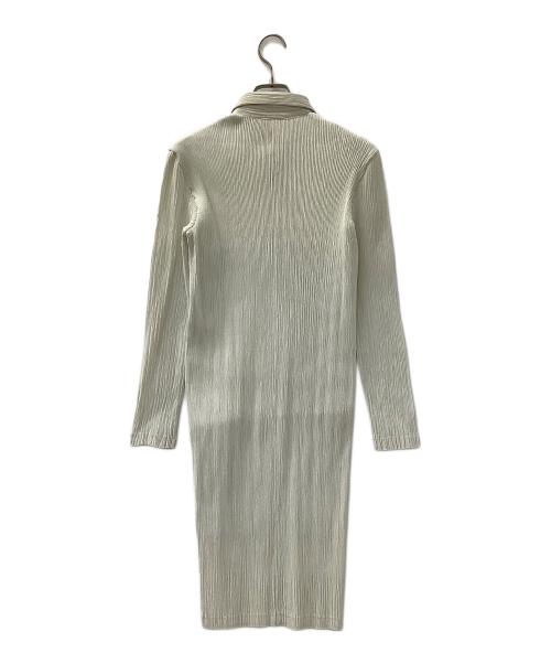 ISSEY MIYAKE（イッセイミヤケ）ISSEY MIYAKE (イッセイミヤケ) 長袖ワンピース ライトグレー サイズ:Mの古着・服飾アイテム