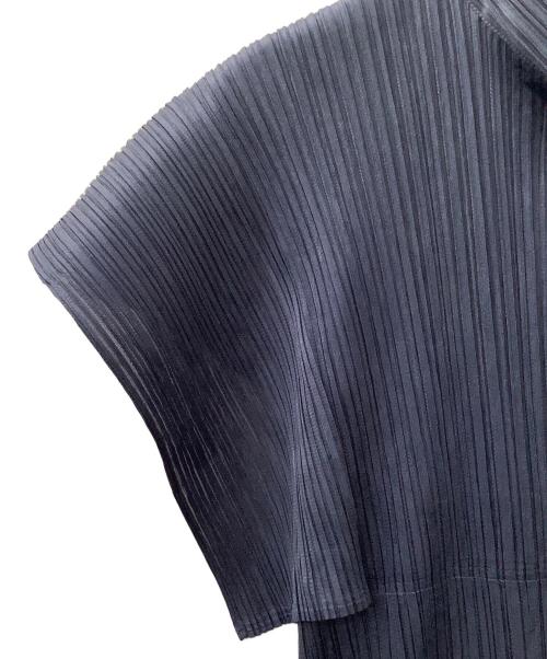 PLEATS PLEASE（プリーツプリーズ）PLEATS PLEASE (プリーツプリーズ) ノースリーブ・キャミソールワンピース ブルー サイズ:3の古着・服飾アイテム