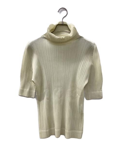 PLEATS PLEASE（プリーツプリーズ）PLEATS PLEASE (プリーツプリーズ) 半袖カットソー イエロー サイズ:3の古着・服飾アイテム