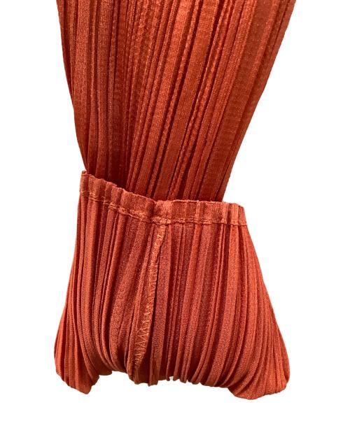 PLEATS PLEASE（プリーツプリーズ）PLEATS PLEASE (プリーツプリーズ) 薄手カーディガン オレンジ サイズ:3の古着・服飾アイテム