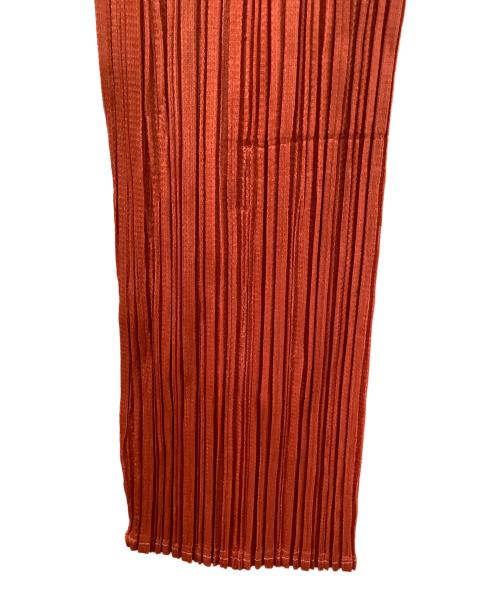 PLEATS PLEASE（プリーツプリーズ）PLEATS PLEASE (プリーツプリーズ) 薄手カーディガン オレンジ サイズ:3の古着・服飾アイテム