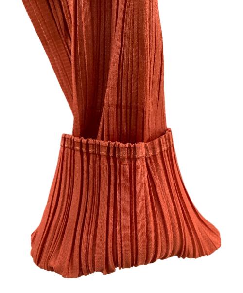 PLEATS PLEASE（プリーツプリーズ）PLEATS PLEASE (プリーツプリーズ) 薄手カーディガン オレンジ サイズ:3の古着・服飾アイテム
