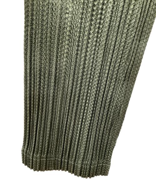 PLEATS PLEASE（プリーツプリーズ）PLEATS PLEASE (プリーツプリーズ) 薄手カーディガン 黄緑 サイズ:4の古着・服飾アイテム