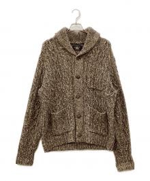 RRL（ダブルアールエル）の古着「マールドアランニットショールカラーカーディガン」｜ブラウン