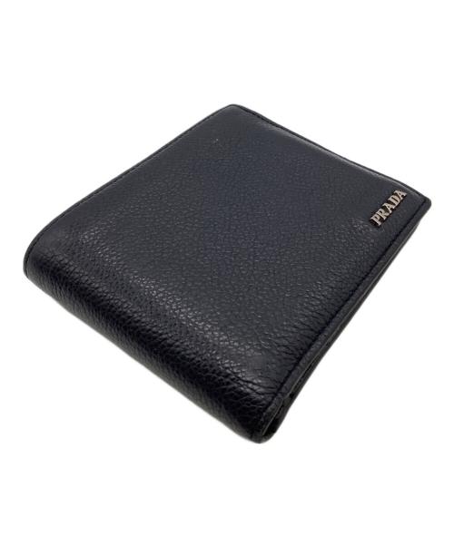 PRADA（プラダ）PRADA (プラダ) 2つ折り財布 ブラックの古着・服飾アイテム