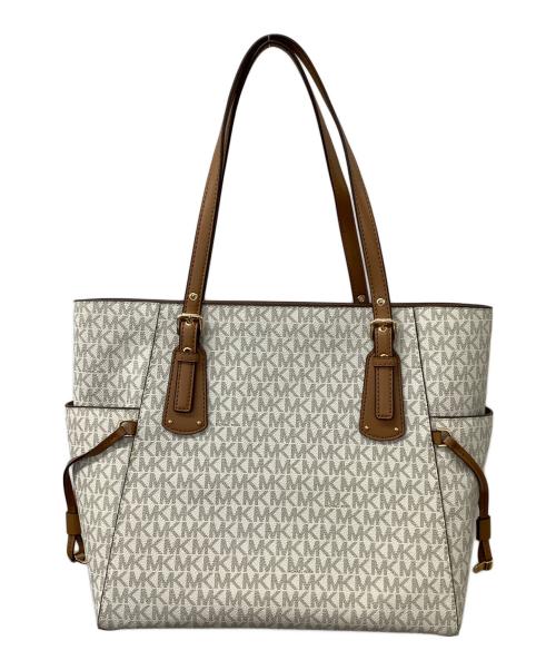 MICHAEL KORS（マイケルコース）MICHAEL KORS (マイケルコース) MKシグネイチャー ベージュ×ブラウン 未使用品の古着・服飾アイテム
