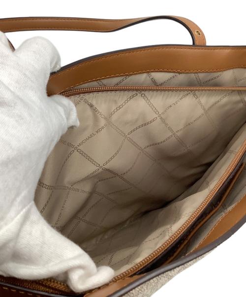 MICHAEL KORS（マイケルコース）MICHAEL KORS (マイケルコース) MKシグネイチャー ベージュ×ブラウン 未使用品の古着・服飾アイテム