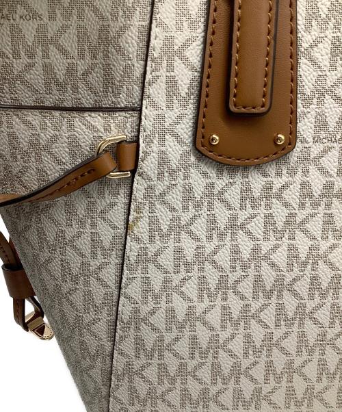 MICHAEL KORS（マイケルコース）MICHAEL KORS (マイケルコース) MKシグネイチャー ベージュ×ブラウン 未使用品の古着・服飾アイテム