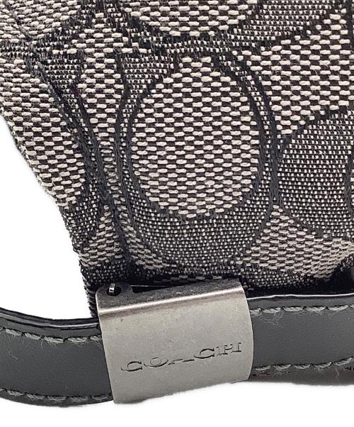 COACH（コーチ）COACH (コーチ) シグネチャー キャップ ブラック×グレー サイズ:M/Lの古着・服飾アイテム