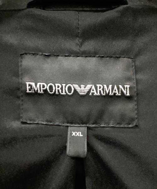 EMPORIO ARMANI（エンポリオ アルマーニ）EMPORIO ARMANI (エンポリオ アルマーニ) レザージャケット ブラック サイズ:XXLの古着・服飾アイテム