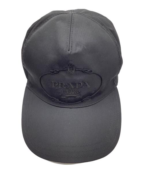 PRADA（プラダ）PRADA (プラダ) キャップ ブラック サイズ:Lの古着・服飾アイテム