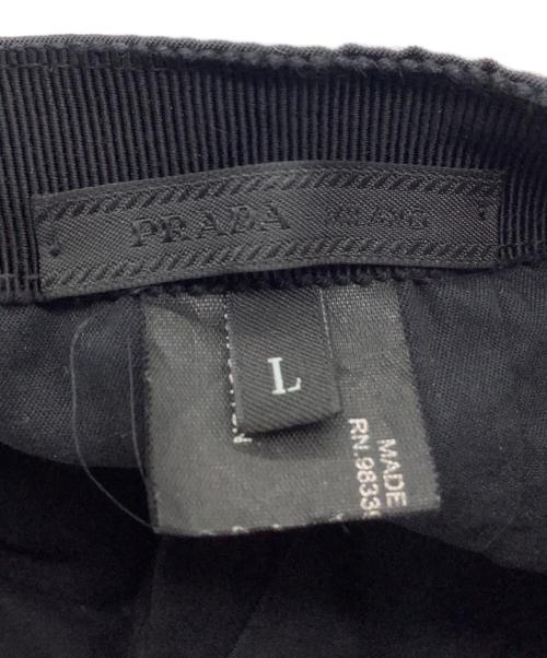 PRADA（プラダ）PRADA (プラダ) キャップ ブラック サイズ:Lの古着・服飾アイテム