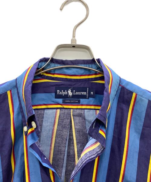 POLO RALPH LAUREN（ポロ・ラルフローレン）POLO RALPH LAUREN (ポロ・ラルフローレン) 長袖シャツ ネイビー×ブルー サイズ:Mの古着・服飾アイテム