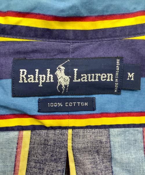 POLO RALPH LAUREN（ポロ・ラルフローレン）POLO RALPH LAUREN (ポロ・ラルフローレン) 長袖シャツ ネイビー×ブルー サイズ:Mの古着・服飾アイテム