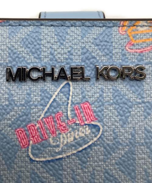 MICHAEL KORS（マイケルコース）MICHAEL KORS (マイケルコース) 2つ折り財布 ブルーの古着・服飾アイテム