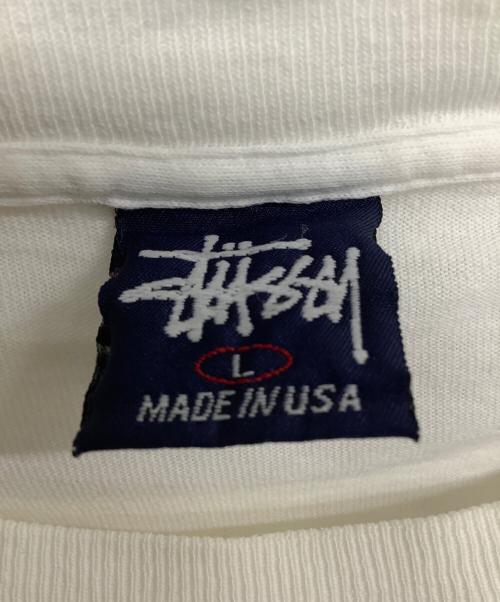 stussy（ステューシー）stussy (ステューシー) 半袖Tシャツ ホワイト サイズ:Lの古着・服飾アイテム