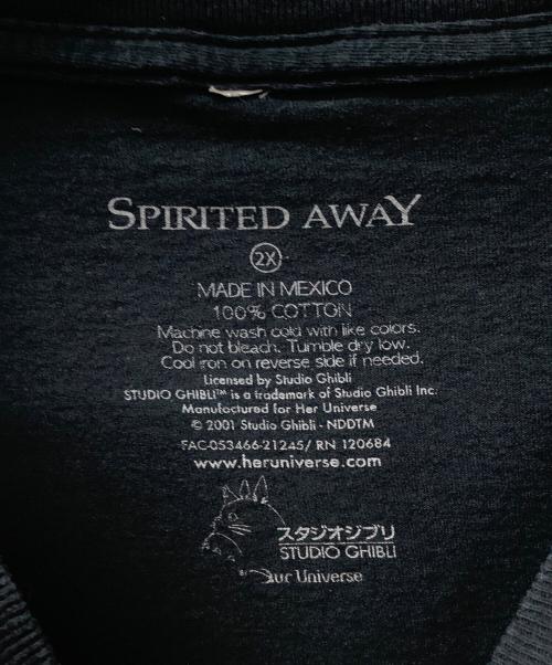 SPIRITED AWAY（セントチヒロノカミカクシ）SPIRITED AWAY (セントチヒロノカミカクシ) 千と千尋の神隠し ブラック サイズ: 2XLの古着・服飾アイテム