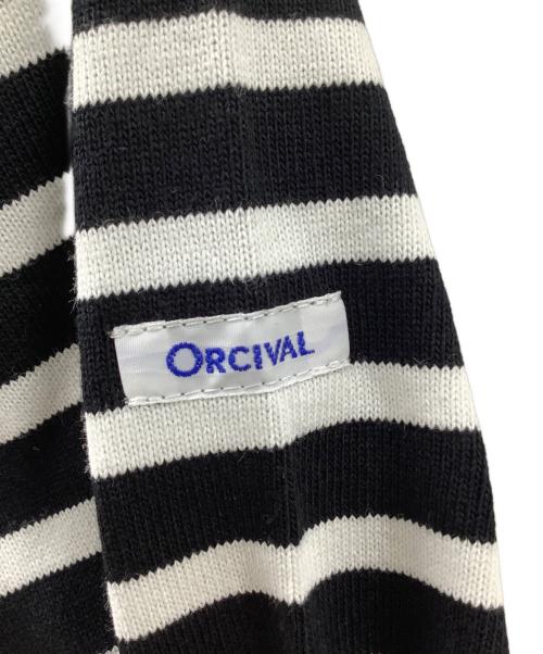 ORCIVAL（オーシバル）ORCIVAL (オーシバル) Andre Saraiva (アンドレ サライバ) 長袖カットソー ホワイト×ブラック サイズ:3 未使用品の古着・服飾アイテム