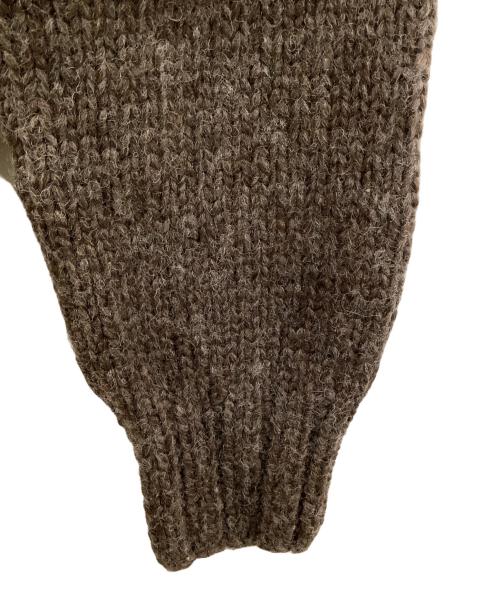 hysteric（ヒステリック）hysteric (ヒステリック) ニットジャケット ブラウン×ベージュ サイズ:FREEの古着・服飾アイテム