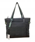 PAUL SMITHポールスミス）の古着「Shadow Stripe Tote Bag」｜ブラック