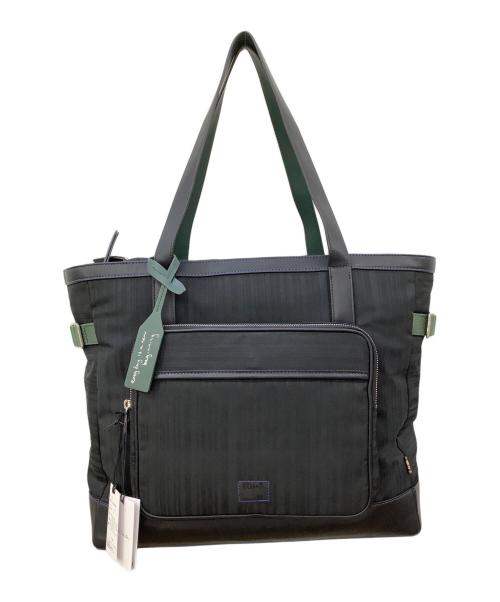 PAUL SMITH（ポールスミス）PAUL SMITH (ポールスミス) Shadow Stripe Tote Bag ブラック 未使用品の古着・服飾アイテム