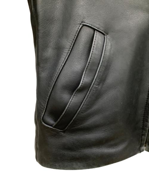 HARLEY-DAVIDSON（ハーレーダビッドソン）HARLEY-DAVIDSON (ハーレーダビッドソン) レザージャケット ブラック サイズ:38の古着・服飾アイテム