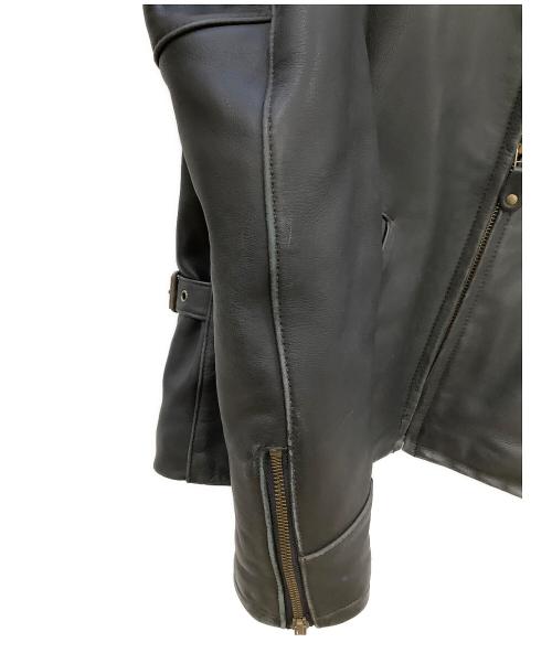 HARLEY-DAVIDSON（ハーレーダビッドソン）HARLEY-DAVIDSON (ハーレーダビッドソン) レザージャケット ブラック サイズ:38の古着・服飾アイテム