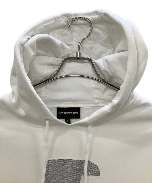 EMPORIO ARMANI（エンポリオ アルマーニ）EMPORIO ARMANI (エンポリオ アルマーニ) パーカー ホワイト サイズ:Mの古着・服飾アイテム