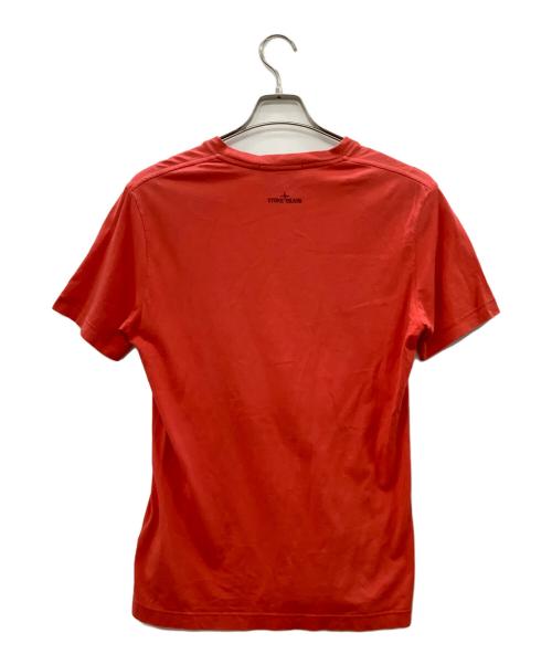 STONE ISLAND（ストーンアイランド）STONE ISLAND (ストーンアイランド) 半袖Tシャツ レッド サイズ:Mの古着・服飾アイテム