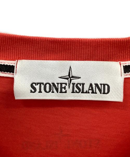 STONE ISLAND（ストーンアイランド）STONE ISLAND (ストーンアイランド) 半袖Tシャツ レッド サイズ:Mの古着・服飾アイテム