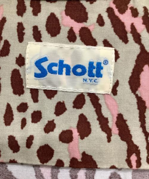 Schott（ショット）Schott (ショット) RAYON SHIRT LEOPARD ベージュ サイズ:Sの古着・服飾アイテム