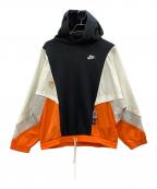 NIKEナイキ）の古着「パーカー」｜オレンジ×ブラック
