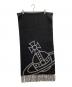 Vivienne Westwood (ヴィヴィアンウエストウッド) マフラー ブラック×グレー：6000円