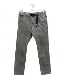 THE NORTHFACE PURPLELABEL（ザ・ノースフェイス パープルレーベル）の古着「Webbing Belt Denim Pants」｜グレー