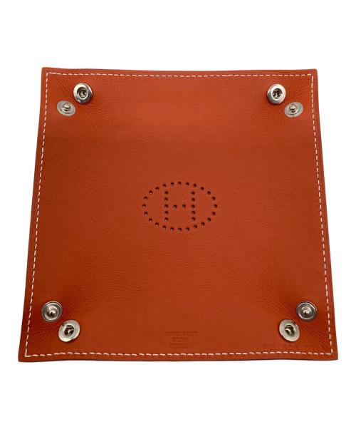 HERMES（エルメス）HERMES (エルメス) Hエヴリン	ヴィド・ポッシュ ブラウン×オレンジの古着・服飾アイテム