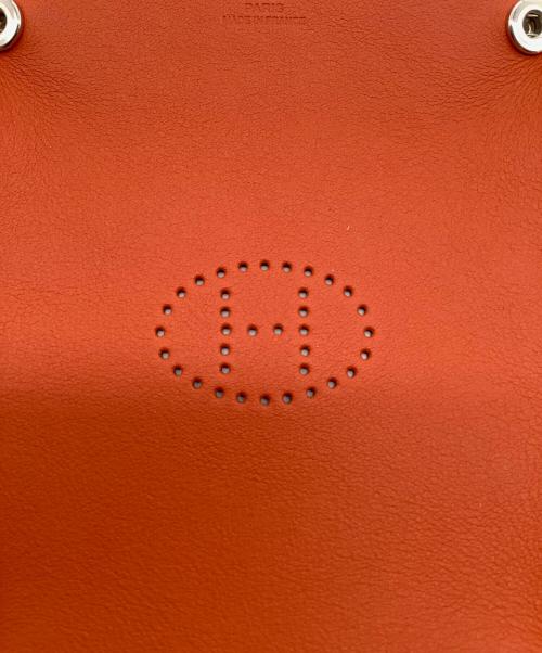 HERMES（エルメス）HERMES (エルメス) Hエヴリン	ヴィド・ポッシュ ブラウン×オレンジの古着・服飾アイテム