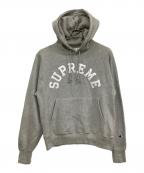 Champion×SUPREMEチャンピオン×シュプリーム）の古着「Hooded Sweatshirt 'Heather Grey'」｜グレー