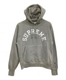 Champion×SUPREME（チャンピオン×シュプリーム）の古着「Hooded Sweatshirt 'Heather Grey'」｜グレー
