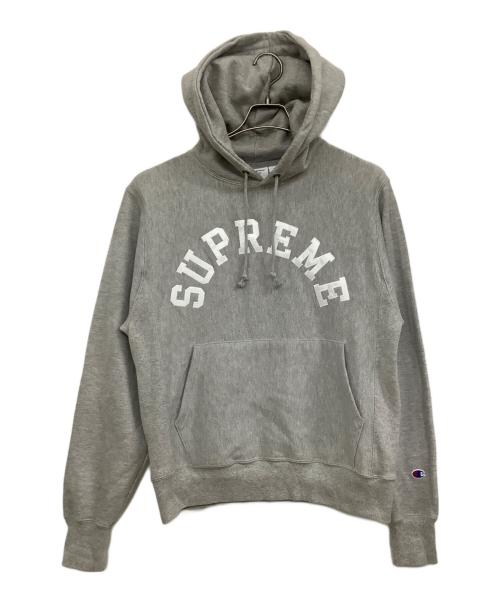 Champion（チャンピオン）Champion (チャンピオン) SUPREME (シュプリーム) Hooded Sweatshirt 'Heather Grey' グレー サイズ:Sの古着・服飾アイテム
