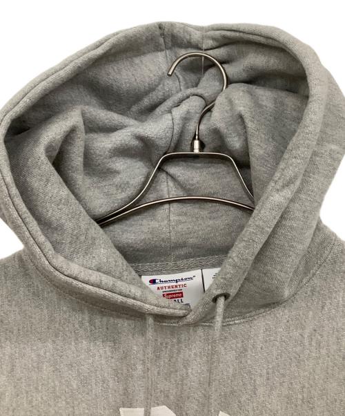 Champion（チャンピオン）Champion (チャンピオン) SUPREME (シュプリーム) Hooded Sweatshirt 'Heather Grey' グレー サイズ:Sの古着・服飾アイテム