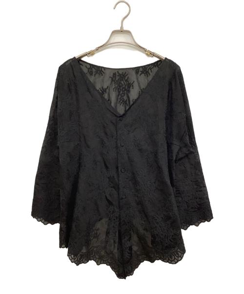 Curensology（カレンソロジー）Curensology (カレンソロジー) 長袖ブラウス ブラック サイズ:Fの古着・服飾アイテム