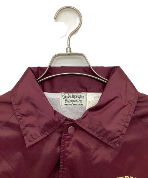 WACKO MARIA（ワコマリア）WACKO MARIA (ワコマリア) コーチジャケット エンジ サイズ:Sの古着・服飾アイテム