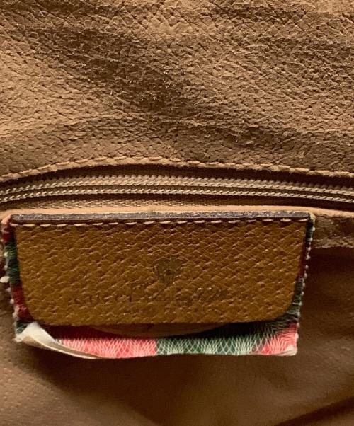 GUCCI（グッチ）GUCCI (グッチ) ミニボストンバッグ ホワイト×ブラウンの古着・服飾アイテム