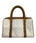GUCCI (グッチ) ミニボストンバッグ ホワイト×ブラウン：30000円
