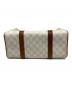 中古・古着 GUCCI (グッチ) ミニボストンバッグ ホワイト×ブラウン：30000円
